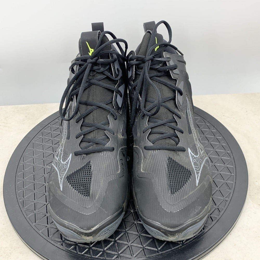 Mizuno Wave Momentum 3 Sneakers Men Size 16 Shoes Black Volleyball Enerzy - Picture 2 of 8